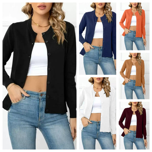 🎉 Soldes 2026 — Plus de 84 000 vendus ! 🧥 Cardigan classique col rond pour femme