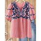 🎉 Soldes 2026 — Plus de 71 000 vendus ! 👚 Blouse légère brodée – Style bohème à motifs floraux 🌸