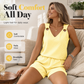 🎉 Soldes 2026 — Plus de 22 000 vendus ! 👚 Ensemble débardeur rayé sans manches femme – Short taille haute ☀️