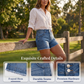 👖 Soldes 2026 — Plus de 26 000 vendus!🔥 Short en Jean Stretch Décontracté – Taille Haute Flatteuse 💙