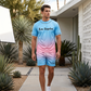 🌊 Soldes 2026 — Plus de 39 000 vendus!🔥 Ensemble 2 Pièces Été Homme – Design Dégradé Moderne ☀️