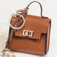 👛 PROMO FLASH 50 % ! 🌸 Porte-Monnaie Mini Porte-Clés Compact – Cuir PU Texturé, Fermoir Ton Or, Ruban Décoratif, 12 Couleurs 🏆