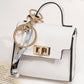 👛 PROMO FLASH 50 % ! 🌸 Porte-Monnaie Mini Porte-Clés Compact – Cuir PU Texturé, Fermoir Ton Or, Ruban Décoratif, 12 Couleurs 🏆