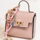 👛 PROMO FLASH 50 % ! 🌸 Porte-Monnaie Mini Porte-Clés Compact – Cuir PU Texturé, Fermoir Ton Or, Ruban Décoratif, 12 Couleurs 🏆