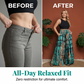 🎉 Soldes 2026 — Plus de 45 000 vendus ! 👖 Pantalon Taille Haute Smockée – Jambes Larges et Fluides 🌸