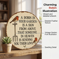🌿 Soldes 2026 — Plus de 22 000 Vendus ! 🪵 Décoration Murale Vintage Bois – Plaque Commémorative Rouge-Gorge for Jardin & Maison