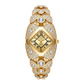 🎉 Soldes 2026 — Plus de 26 000 Vendus !⌚Montre Quartz Femme – Cadran Losange, Strass Brillants 💎