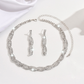 🎉 Soldes 2026 — Plus de 32 000 Vendus !💎Parure Collier & Boucles d'Oreilles – Strass, Design Griffe ✨