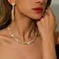 🎉 Soldes 2026 — Plus de 32 000 Vendus !💎Parure Collier & Boucles d'Oreilles – Strass, Design Griffe ✨