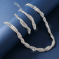 🎉 Soldes 2026 — Plus de 32 000 Vendus !💎Parure Collier & Boucles d'Oreilles – Strass, Design Griffe ✨