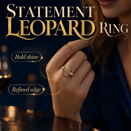 🎉 Soldes 2026 — Plus de 33 000 ventes !🐆 Bague Ovale Vintage Imprimé Léopard 💎