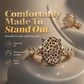🎉 Soldes 2026 — Plus de 33 000 ventes !🐆 Bague Ovale Vintage Imprimé Léopard 💎