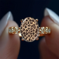🎉 Soldes 2026 — Plus de 33 000 ventes !🐆 Bague Ovale Vintage Imprimé Léopard 💎