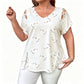 🎉 Soldes 2026 — Plus de 39 000 ventes ! 💞 T-Shirt Femme Grande Taille à Imprimé Cœur – Chic et Confort Toute la Journée 🌸