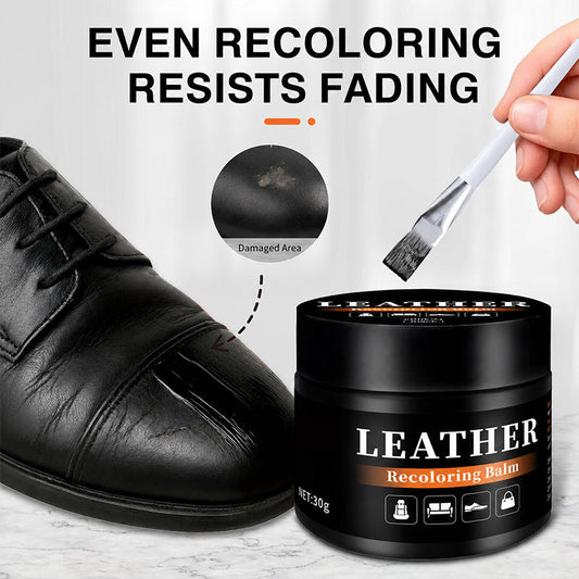 📢📢40% DE RÉDUCTION !! ⏰ Baume Réparateur de Couleur pour Cuir – 30g, Formule pH Neutre & Multi-Surfaces pour Chaussures & Canapés