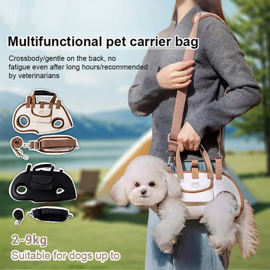 🐾 PROMO FLASH : 50% DE RÉDUCTION ! Sac de Transport Ergonomique pour Chiens & Chats, Portage Horizontal Respirant 2-9 kg for des Balades Confortables et une Posture Naturelle ✨