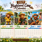 🎉 Vente 2026 — Plus de 18 900 vendus!🔥 Calendrier mural « Highland Cow » 2027