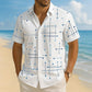 🎉 Vente 2026 — Plus de 38 400 vendus!👔 Chemise Homme Imprimé Géométrique – Estivale ✨