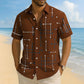 🎉 Vente 2026 — Plus de 38 400 vendus!👔 Chemise Homme Imprimé Géométrique – Estivale ✨