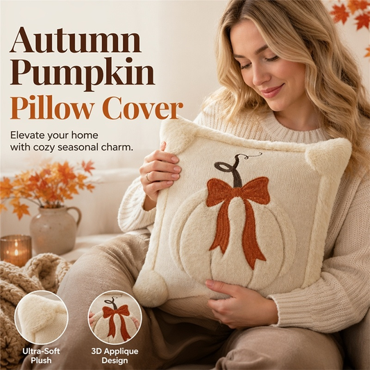 🎃 Soldes 2026 — Plus de 33 000 ventes ! 🧸 Housse de Coussin Citrouille Douillette