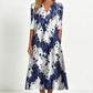 🎉 Soldes 2026 — Plus de 22 800 Vendus!💐 Robe décontractée femme à col V et imprimé