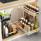 🏠 PROMO 50% DE RÉDUCTION ! 📦 Étagère Coulissante 2 Niveaux Réglable pour Placard – Gain‑de‑place, Robuste, Pratique ✨
