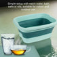 🎉 2026 Soldes — Plus de 25 700 Vendu!🦶 Bassin de Bain de Pieds Pliable avec Couvercle – Silicone, Rouleau