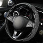 🎉 Vente 2026 — Plus de 30 700 vendus!💎 Couvre‑volant de voiture bling‑bling avec strass – Luxueux 🚗