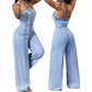 🎉 Soldes 2026 — Plus de 35 400 Vendus!👖 Combinaison Jean Femme à Bretelles Fines