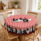🎉 Soldes 2026 — Plus de 28 300 Vendus!🐓 Nappe à Carreaux Rouges avec Motif Coq – Polyester