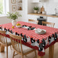 🎉 Soldes 2026 — Plus de 28 300 Vendus!🐓 Nappe à Carreaux Rouges avec Motif Coq – Polyester
