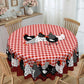 🎉 Soldes 2026 — Plus de 28 300 Vendus!🐓 Nappe à Carreaux Rouges avec Motif Coq – Polyester