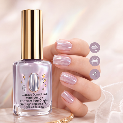 🎉 Soldes 2026 — Plus de 42 800 Vendus!✨ Vernis durcisseur pour ongles effet miroir brillant lilas