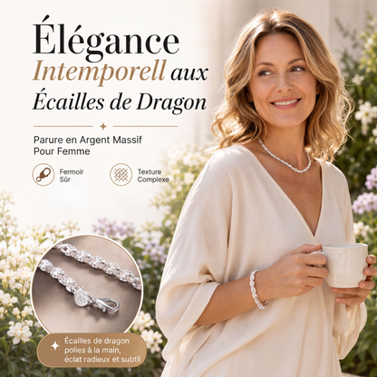 🎉 2026 Soldes — Plus de 24 300 Vendu!🐉 Bracelet et Collier Tendance à Chaîne Écailles de Dragon
