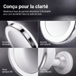 🎉 Soldes 2026 — Plus de 31 600 vendus!💄 Miroir de maquillage grossissant x10 avec lumière LED et ventouse