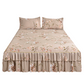 🛏️ Vente 2026 — Plus de 32 100 vendus!🌷 Cache‑Sommier 3 Pièces à Fleurs et Volants