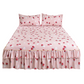 🛏️ Vente 2026 — Plus de 32 100 vendus!🌷 Cache‑Sommier 3 Pièces à Fleurs et Volants