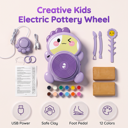 🎉 Vente 2026 — Plus de 21 800 vendus!🔥 Kit de poterie électrique pour enfants à monter soi‑même