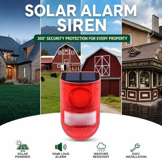 🛡️ 50% DE RÉDUCTION! ☀️ Répulsif Solaire Ultrasonique – Capteur PIR 110°, détection 8 m & sirène 110 dB – IP65 – Protection efficace pour jardin et terrasse 🌿
