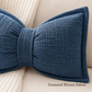 🦋 PROMO LIMITÉE 50% DE RÉDUCTION ! ⚡ Coussin décoratif en chenille forme nœud papillon – Douillet, Décoratif, Bien fini ✨