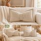 🦋 PROMO LIMITÉE 50% DE RÉDUCTION ! ⚡ Coussin décoratif en chenille forme nœud papillon – Douillet, Décoratif, Bien fini ✨