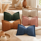 🦋 PROMO LIMITÉE 50% DE RÉDUCTION ! ⚡ Coussin décoratif en chenille forme nœud papillon – Douillet, Décoratif, Bien fini ✨