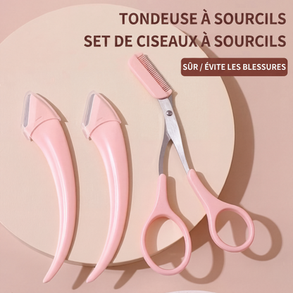 ✂️ Vente 2026 — Plus de 26 800 vendus!💄  Ciseaux à sourcils avec peigne