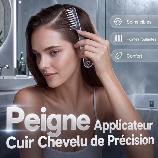 ✨ 2026 Vente — Plus de 34 900 Vendus!💈 Peigne applicateur de précision pour cuir chevelu