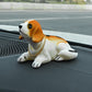 🐶 PROMO LIMITÉE 50% DE RÉDUCTION ! ✨ Décoration de Tableau de Bord Voiture Chien Hochet Mignon – Tête oscillante, Peluche douce, Design mignon 🚗