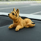 🐶 PROMO LIMITÉE 50% DE RÉDUCTION ! ✨ Décoration de Tableau de Bord Voiture Chien Hochet Mignon – Tête oscillante, Peluche douce, Design mignon 🚗