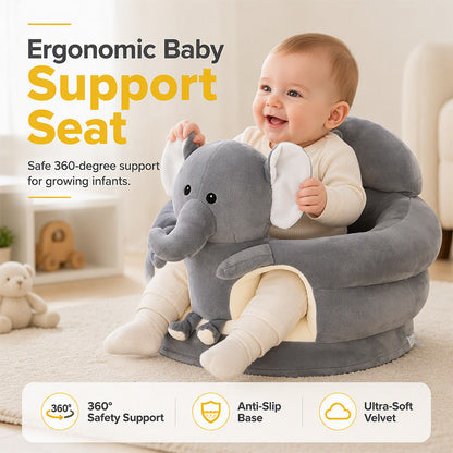 👼 PROMO LIMITÉE 50% DE RÉDUCTION ! ✨ Canapé de soutien pour bébé avec motifs de dessins animés – Ergonomique, Stable, Ultra‑doux 🛋️