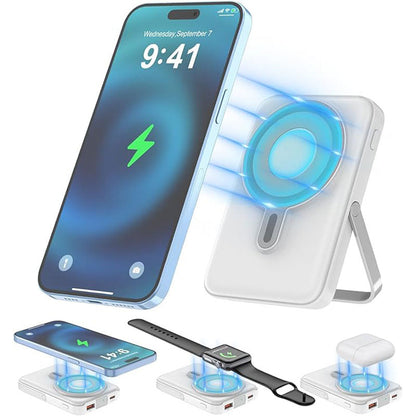 🔋 PROMO LIMITÉE 50% DE RÉDUCTION ! ✨ Banque d’énergie magnétique à recharge rapide – Pratique, Compacte 📱
