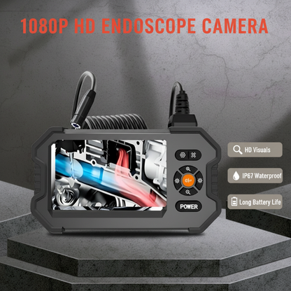 🔍 PROMO LIMITÉE 50% DE RÉDUCTION ! ✨ Caméra endoscopique portable HD 1080p avec écran 4,3“ – IP67 étanche, Inspection précise, Longue autonomie ✨
