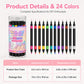 💅 PROMO LIMITÉE 50% DE RÉDUCTION! 🎨 Set de 12 Stylos Nail Art Double Pointe – Précis, Coloré, Créatif ✨